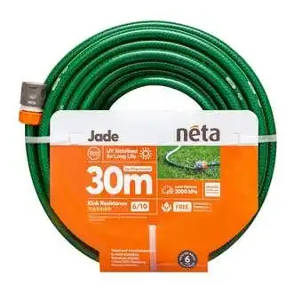 Mitre 10 Neta jade fitted hose 12mm x 30m offer