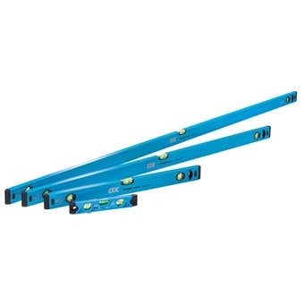 Mitre 10 Ox trade spirit level set - 4 piece offer