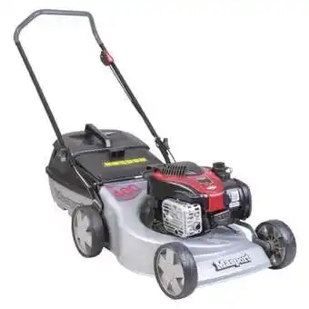 Mitre 10 Masport petrol lawn mower 4 stroke 400st s18 140cc offer