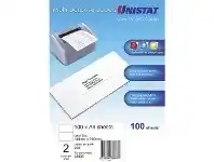 Officeworks Unistat Printable Labels 100 Sheets 2 Per Page offer