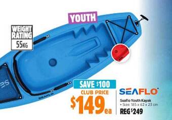 Anaconda Seaflo youth kayak offer