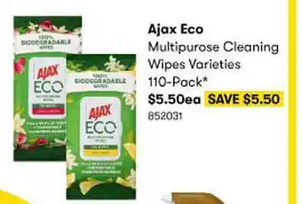 BIG W Ajax eco multipurpose cleaning wipes offer