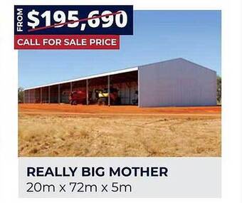 Wide Span Sheds Really big mother offer
