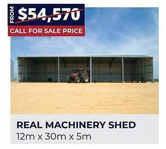 Real machinery shed