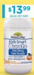 Chemist Warehouse Natures way kids smart bursts offer