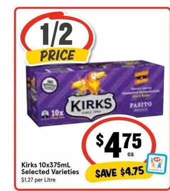 Ritchies Kirks 10x375ml offer
