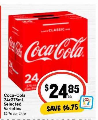 Ritchies Coca-cola 24x375ml offer