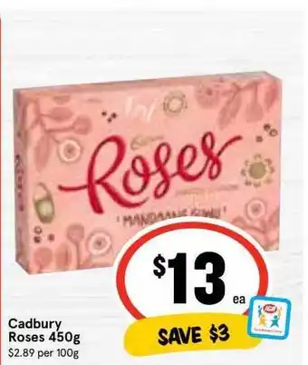 Ritchies Cadbury roses 450g offer