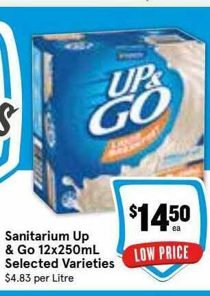 Sanitarium up & go 12x250ml