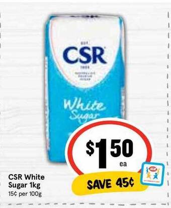 Ritchies Csr white sugar 1kg offer