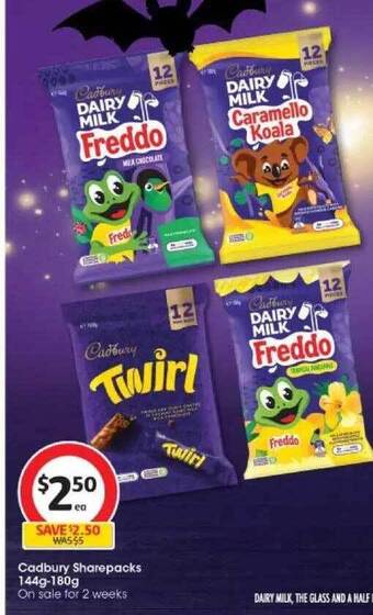 Coles Cadbury sharepacks offer