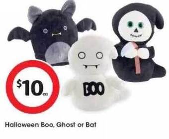 Coles Halloween boo, ghost or bat offer