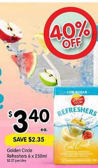Golden circle refreshers