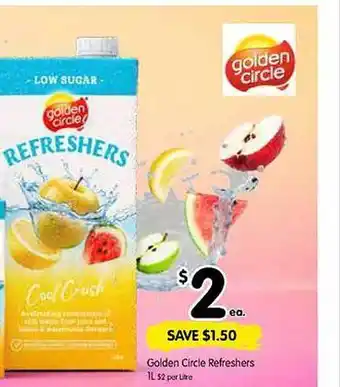 Spar Golden circle refreshers offer