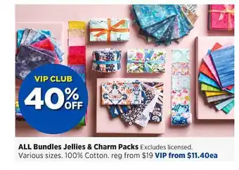 Bundles jellies & charm packs