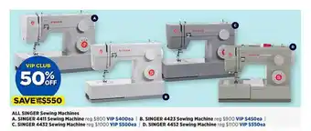 Spotlight All singer sewing machines offer