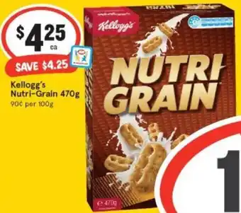 IGA Kellogg's Nutri-Grain 470 g offer