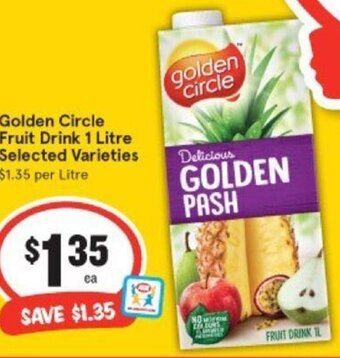 IGA Golden Circle Fruit Drink 1 Litre offer
