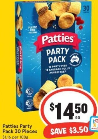 IGA Patties Party Pack 30 Pieces offer