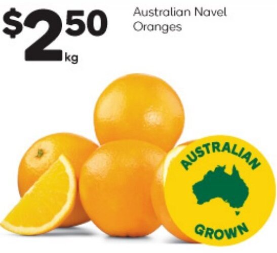 Australian Navel Oranges offer at Woolworths