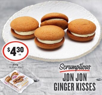 IGA Scrumptious Jon Jon Ginger Kisses offer