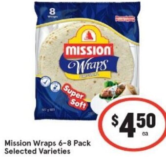 IGA Mission Wraps 6-8 Pack offer