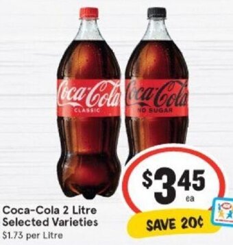 IGA Coca-Cola 2 Litre offer