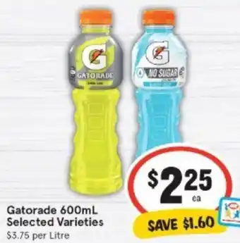 IGA Gatorade 600 ml offer