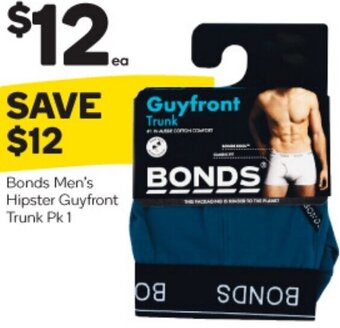 Woolworths Bonds Men's Hipster Guyfront Trunk Pk 1 offer