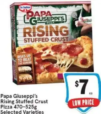 IGA Papa Giuseppi's Rising Stuffed Crust Pizza 470-525g offer