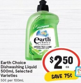 IGA Earth Choice Dishwashing Liquid 500ml offer
