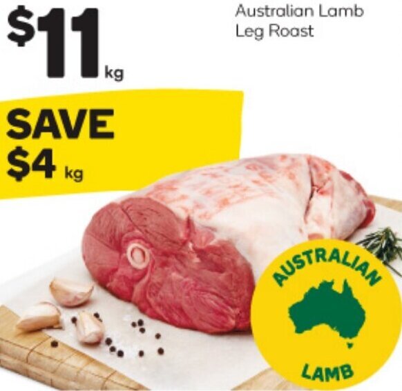 Australian Lamb Leg Roast offer at Woolworths