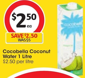 Coles Cocobella Coconut Water 1 Litre offer