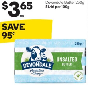 Woolworths Devondale Butter 250g offer