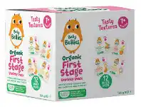 Baby Bellies Organic First Stage Variety Snack Pack 7m+ 12 Pack