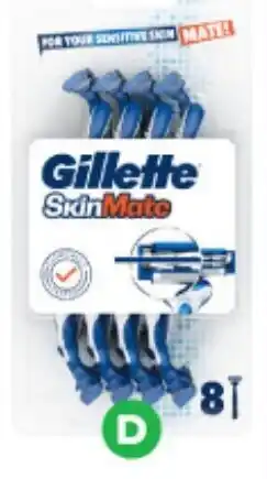 Woolworths Gillette Skin Mate Disposable Razor Pk 8 offer