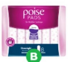 Woolworths Poise Incontinence Pads Pk 8-16 offer
