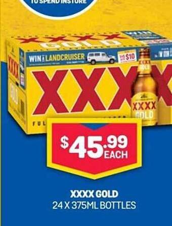Bottlemart Xxxx gold bottles offer