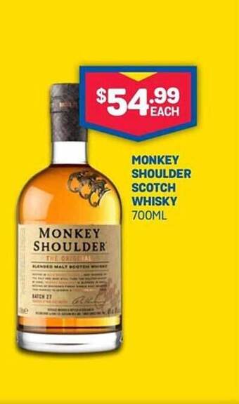Bottlemart Monkey shoulder scotch whisky offer