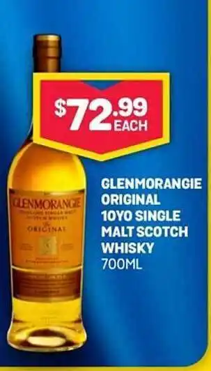 Bottlemart Glenmorangie original 10yo single malt scotch whisky offer