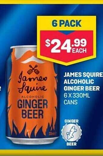 Bottlemart James squire alcoholic ginger beer offer
