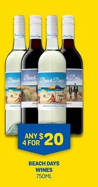 Bottlemart Beach days wines offer