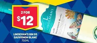 Bottlemart Lindeman's bin 95 sauvignon blanc offer