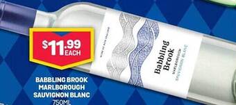Bottlemart Babbling brook marlborough sauvignon blanc offer