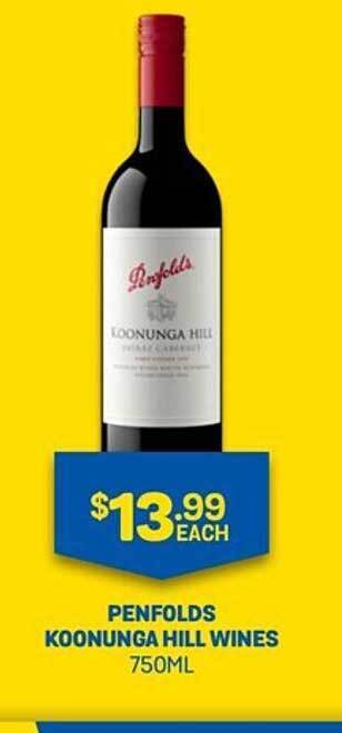 Penfolds koonunga hill wines