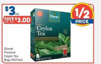Foodland Dilmah premium ceylon tea bags offer