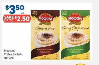 Foodland Moccona coffee sachets offer