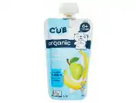 Coles CUB Organic Pear, Banana and Greek Style Yoghurt 6m+ 120g offer