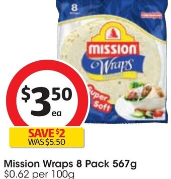Mission Wraps 8 Pack 567g