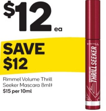 Woolworths Rimmel Volume Thrill Seeker Mascara 8ml offer